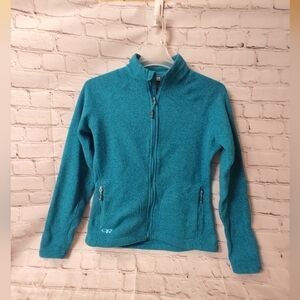 Outdoor Research Fleece Long House Jacket Teal Heather Womens Large